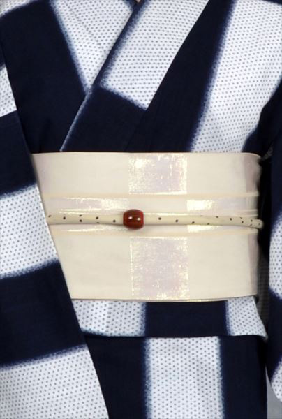 浴衣(藍染・市松)