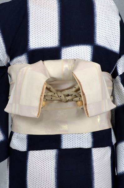 浴衣(藍染・市松)