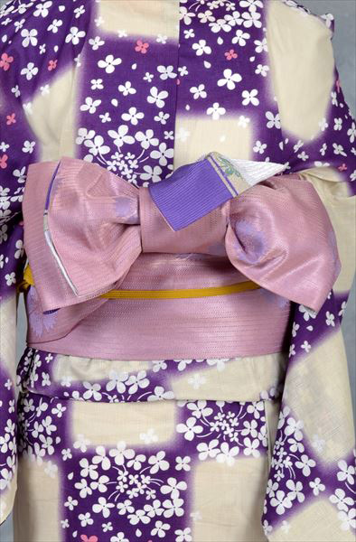浴衣(夢千代・撫子柄帯)