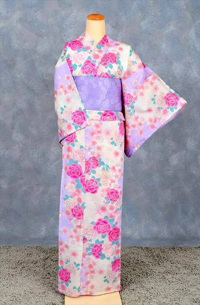 浴衣[薔薇・薄紫]