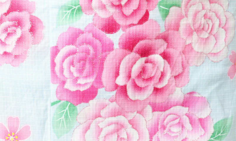 浴衣[バラ・リボン]