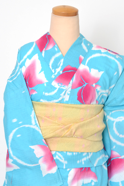 浴衣[水色・金魚]