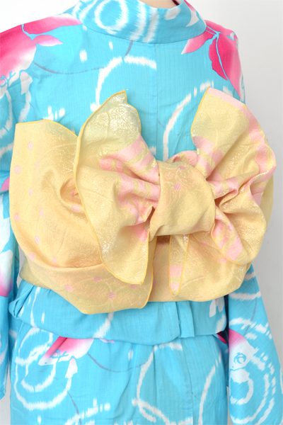 浴衣[水色・金魚]