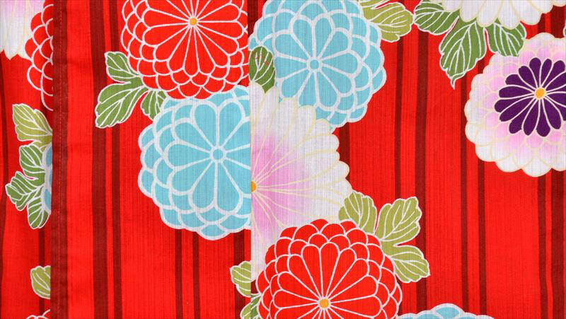 浴衣(大島優子・水色麻半幅帯)