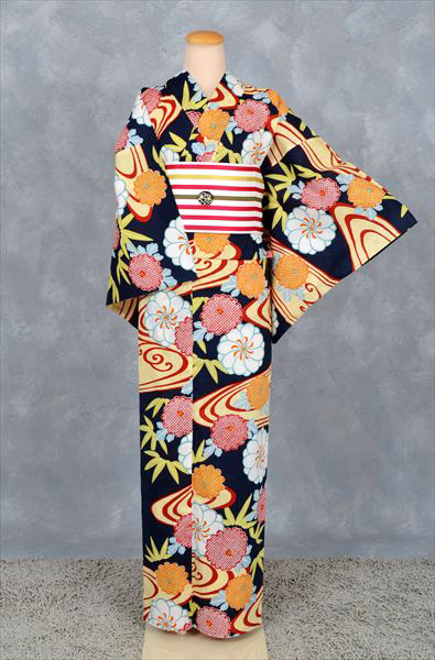 浴衣(大島優子・縞柄半幅帯)