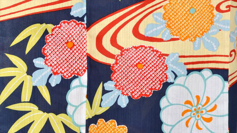浴衣(大島優子・縞柄半幅帯)