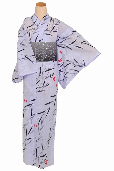 浴衣(金魚・流水半幅帯)
