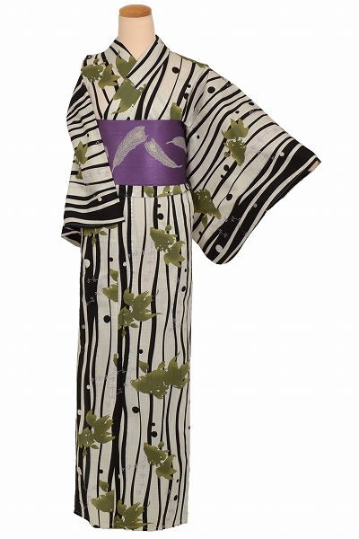 浴衣(生成り・金魚)