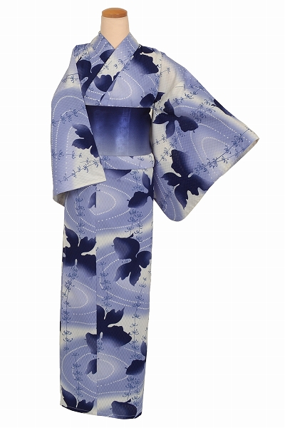 浴衣(金魚・紺ぼかし半幅帯)