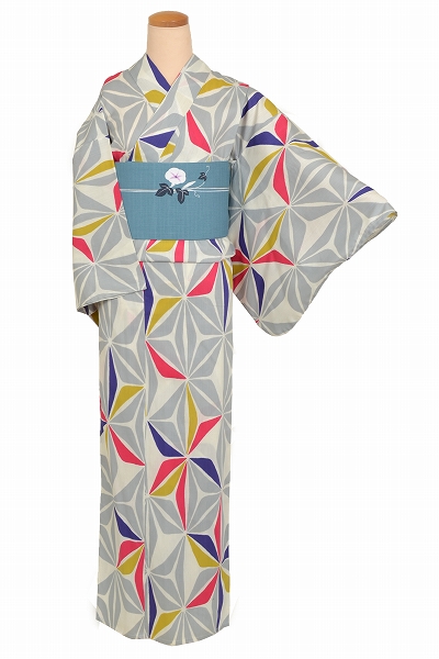 浴衣(IKKO・風車・朝顔半幅帯)