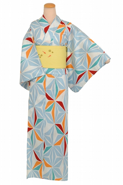 浴衣(IKKO・風車・麻半幅帯)