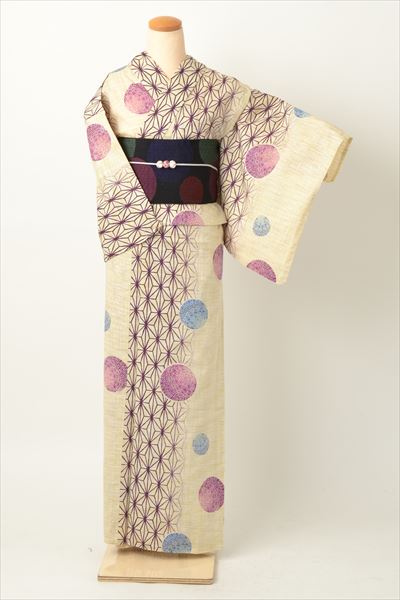 浴衣(麻の葉・ゆったりサイズ)