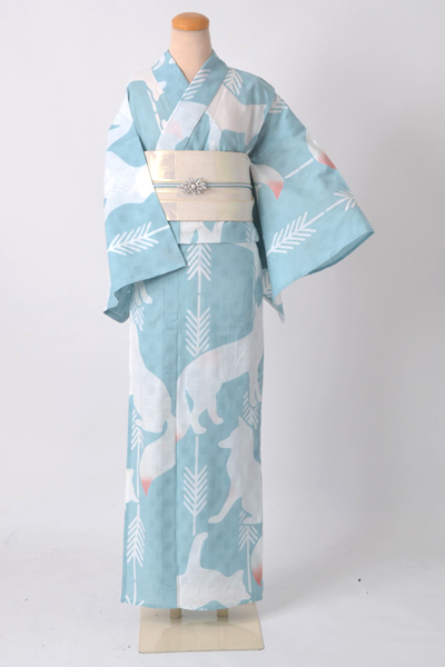 浴衣［VIVI・フォックス模様］