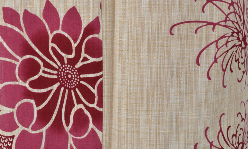 浴衣[生成り色・菊]