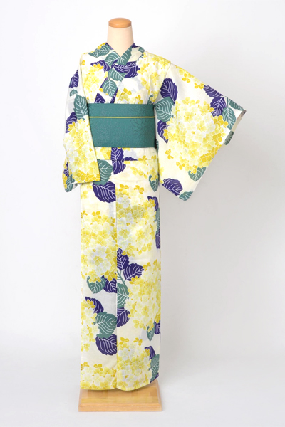 浴衣[大輪の紫陽花]