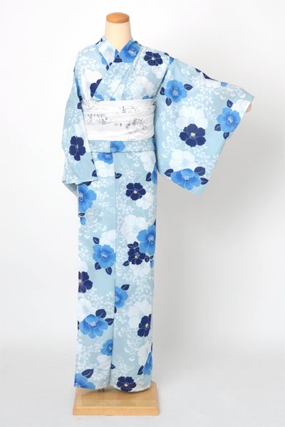 浴衣[青・椿]