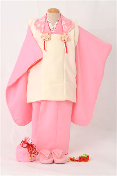 三歳祝着【桜色にクリーム】