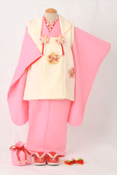 三歳祝着【桜色にクリーム】