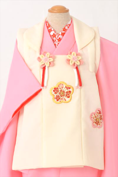 三歳祝着【桜色にクリーム】