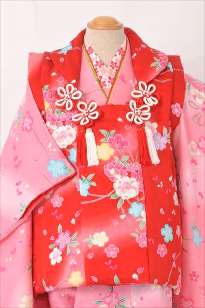 三歳祝着【ピンク地に桜】