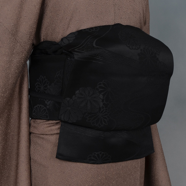 喪服　江戸小紋+黒喪帯 [軽い略礼装(袷) ]