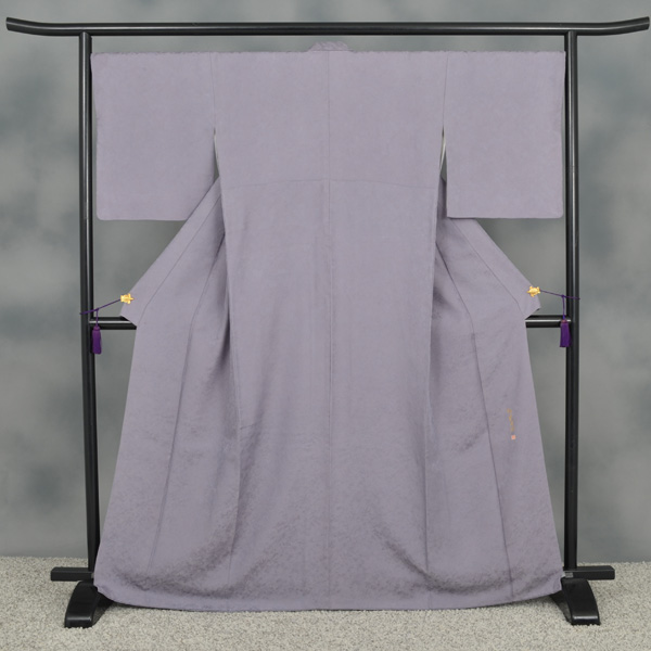 喪服　江戸小紋+黒喪帯 [軽い略礼装(袷) ]