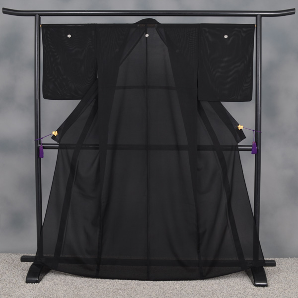 夏用_黒喪服+黒喪帯 [不祝儀の第一礼装　(絽=夏) ]