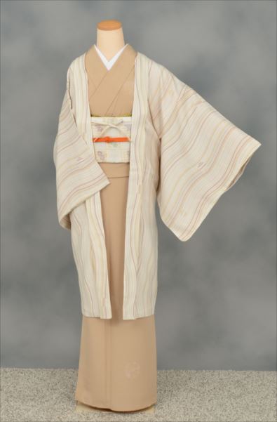 [ よろけ縞柄の長羽織 ]