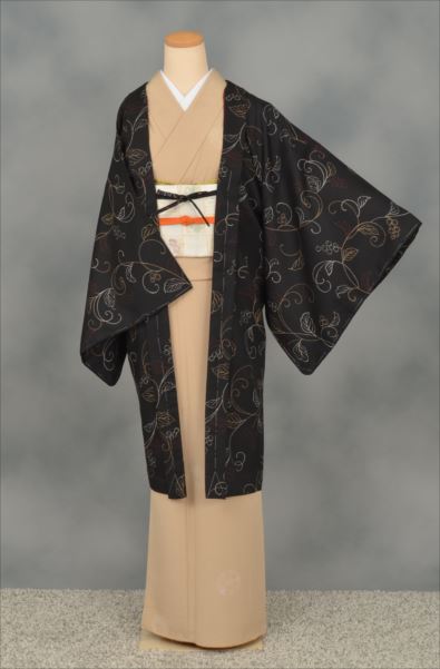 [ ぶどう柄長羽織 ]
