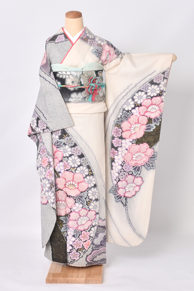 振袖[白地・絞り]