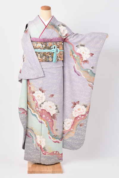 振袖[薄紫・ぼたん]