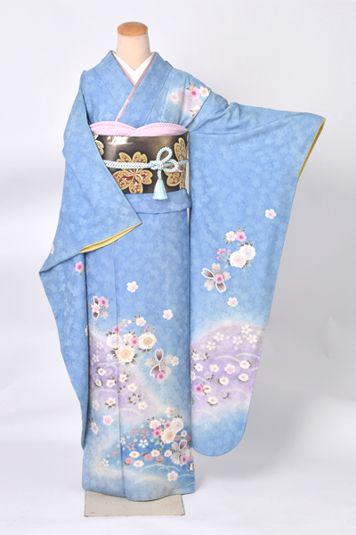 振袖[水色・桜]