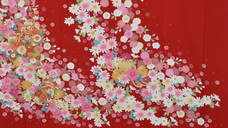 振袖【真紅・百花繚乱】