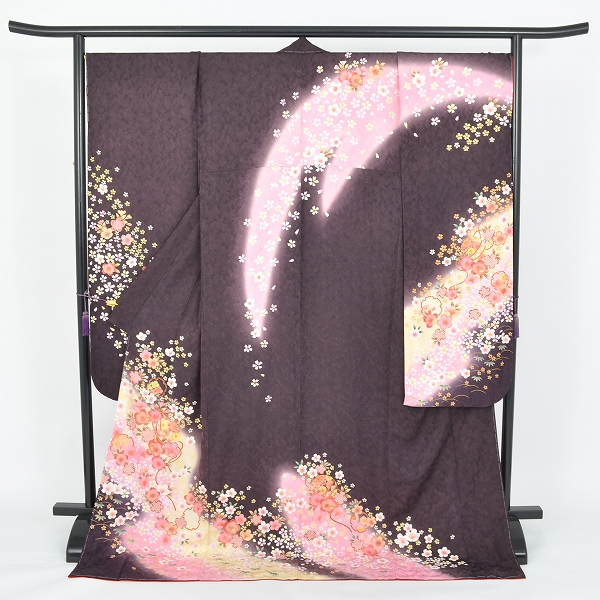 振袖(トールサイズ・茶色地)