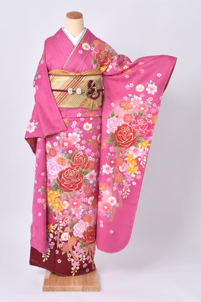 振袖【ショッキングピンクの振袖】