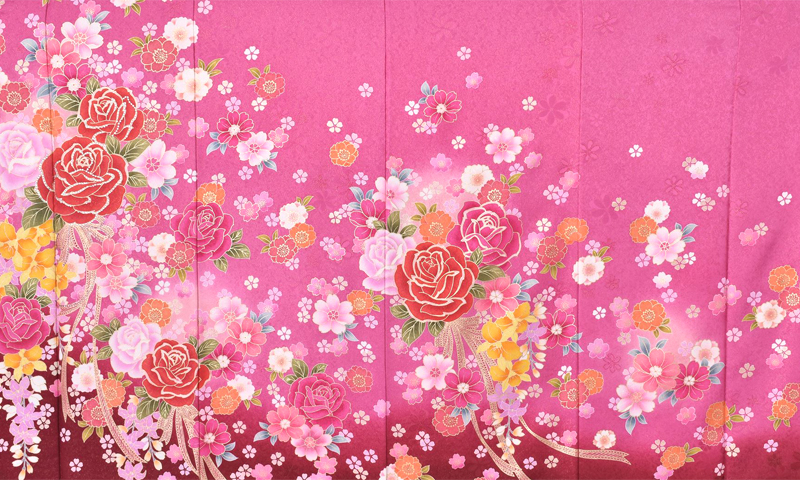 振袖【ショッキングピンクの振袖】