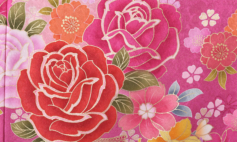 振袖【ショッキングピンクの振袖】