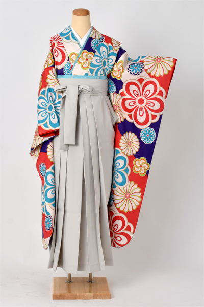 卒業袴[振袖・花々]