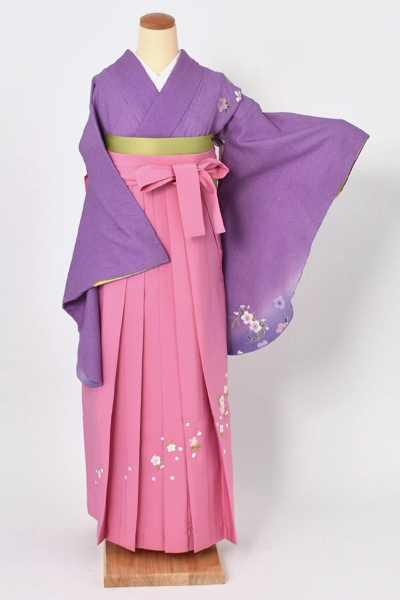 卒業袴[上品な紫地に桜]