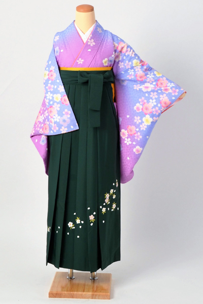 卒業袴[パステルカラーに桜]