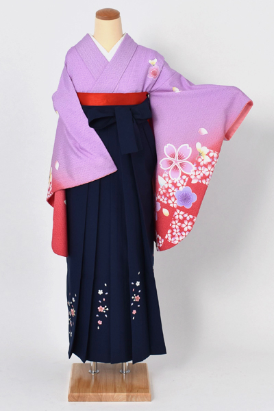 卒業袴[紫×赤]