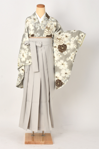 卒業袴[紅一点・花輪]