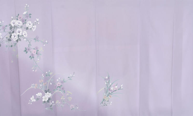 訪問着【上品な藤紫】