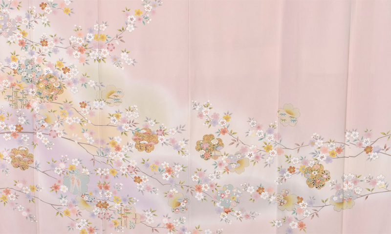 訪問着【咲き誇る桜花】