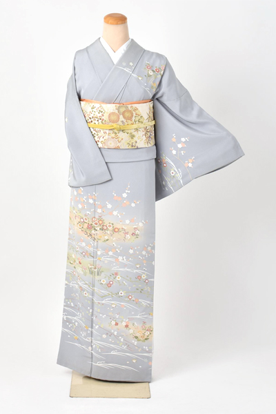 訪問着(四季草花)