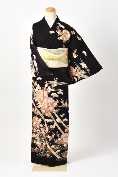 訪問着(美しい黒地の礼装)