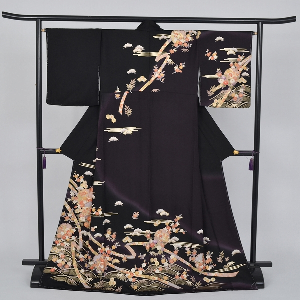 訪問着(美しい黒地の礼装)