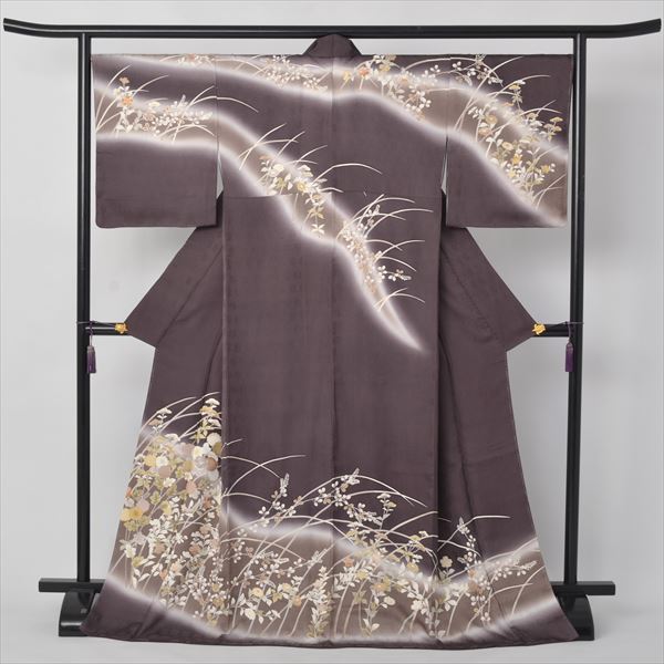 訪問着[チャコールグレーの訪問着]