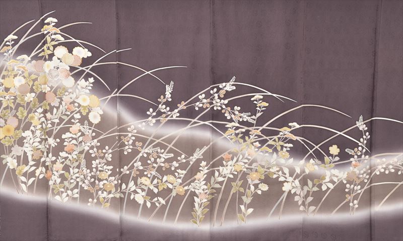 訪問着[チャコールグレーの訪問着]