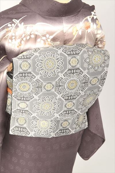 訪問着[チャコールグレーの訪問着]